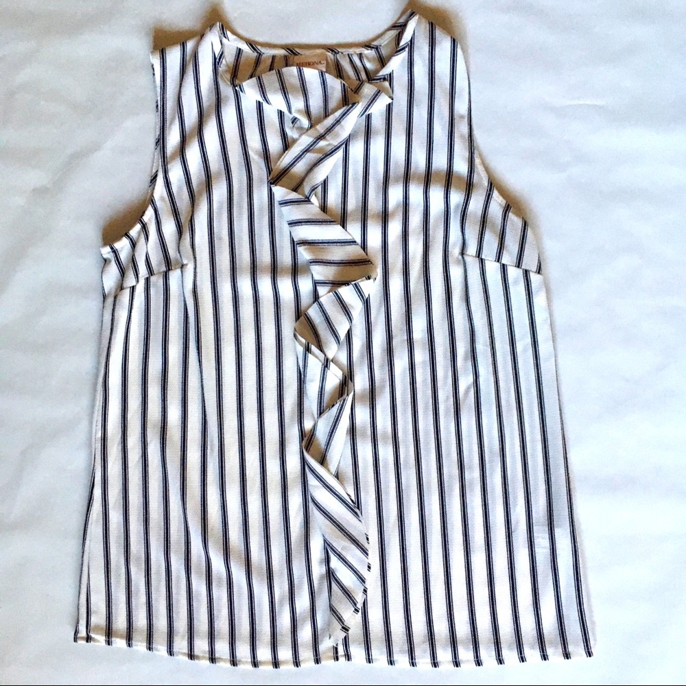 Merona Women's Sleeveless Top with Ruffles…